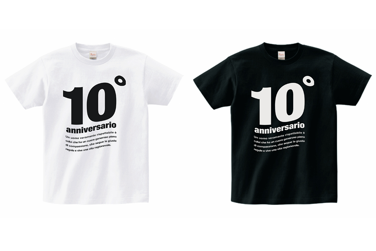 10周年Tシャツ