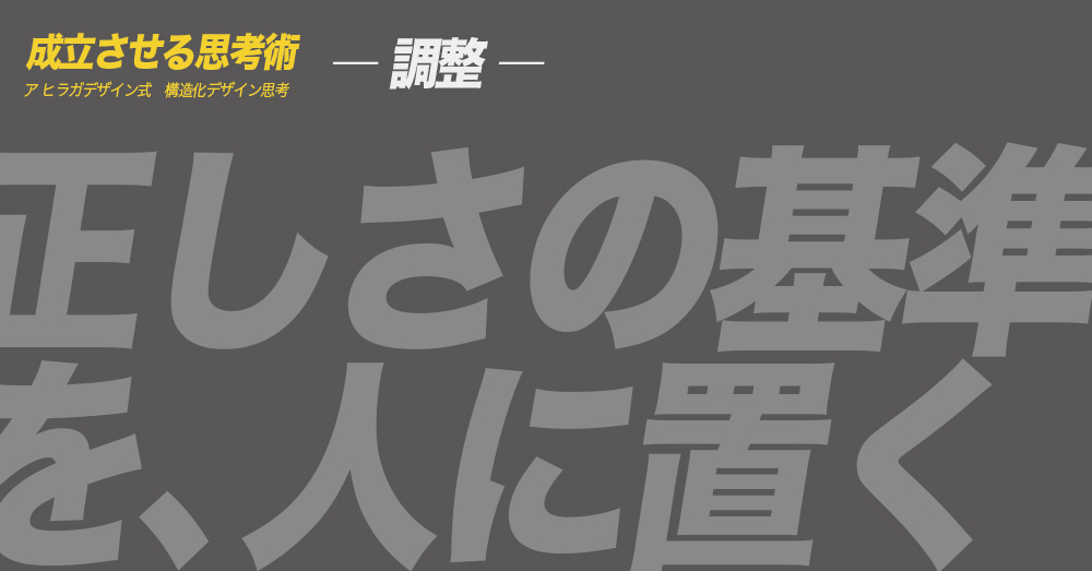 ア ヒラガデザイン式構造化デザイン思考｜調整